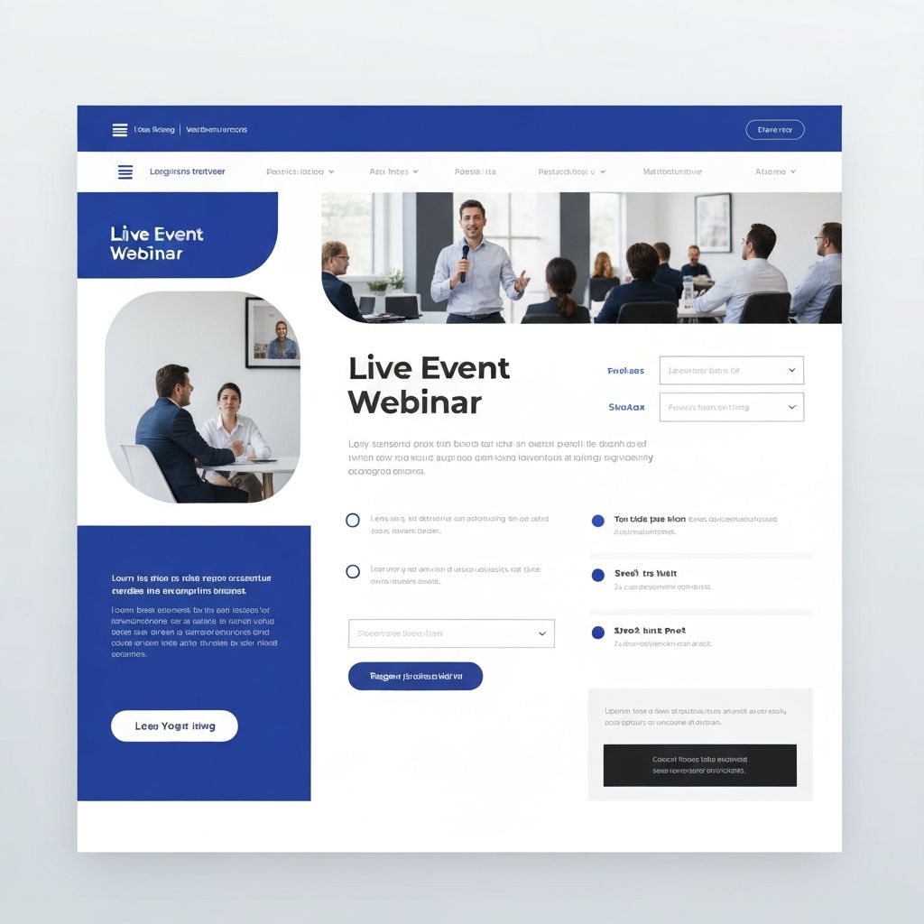 EventPage — Landing para eventos e webinars
